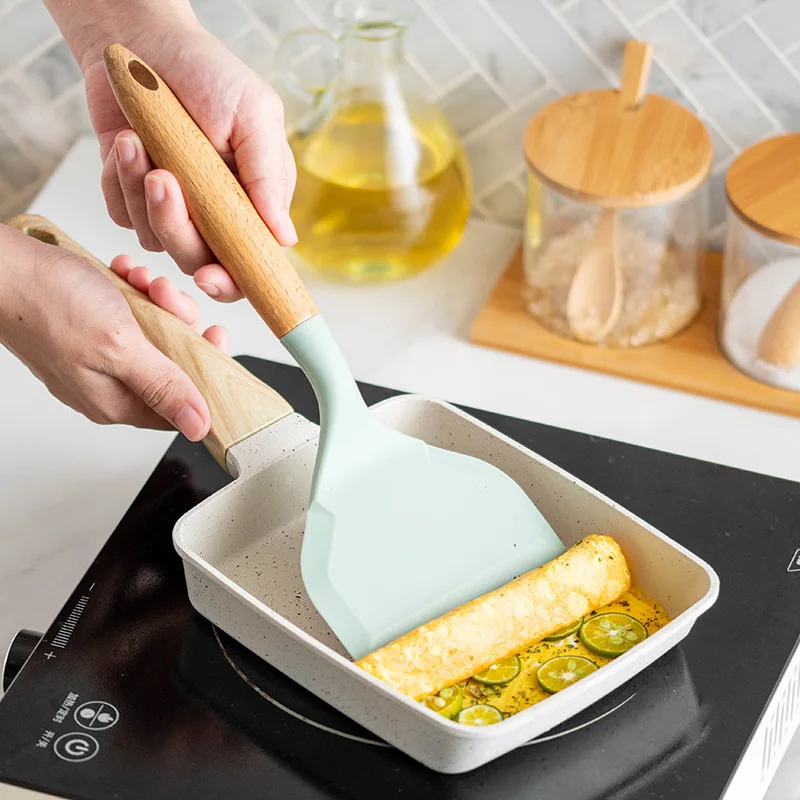 Non-stick Silicone Spatula Wid - مراجعة Okonomiyaki Spatula وسعره