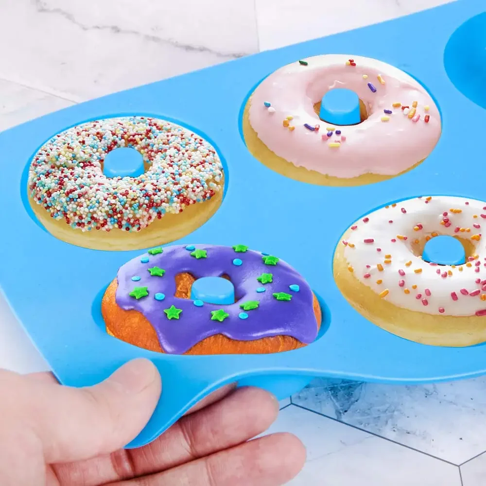 1/2pcs Silicone Muffins Donut  - مراجعة Donut Mold Silicone وسعره