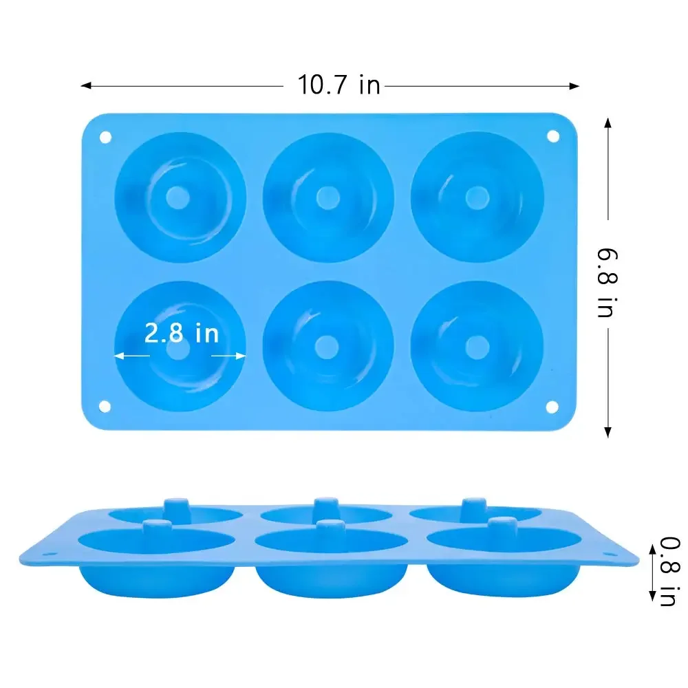 1/2pcs Silicone Muffins Donut  - مراجعة Donut Mold Silicone وسعره