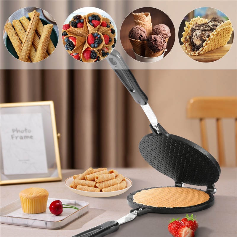 22cm Non-Stick Egg Roll Waffle - مراجعة Egg Waffle Pan وسعره