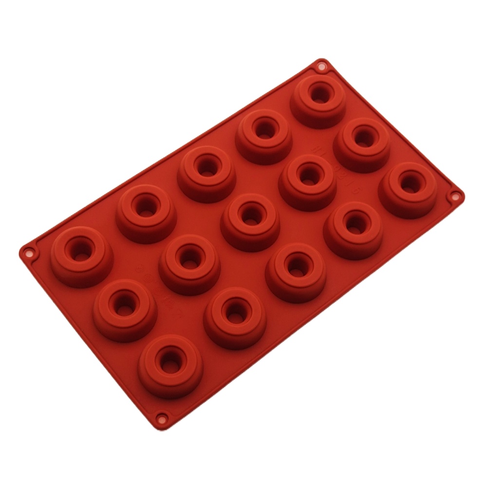 Hot Selling 15 Hole Wine Vorte - مراجعة Donut Mold Silicone وسعره