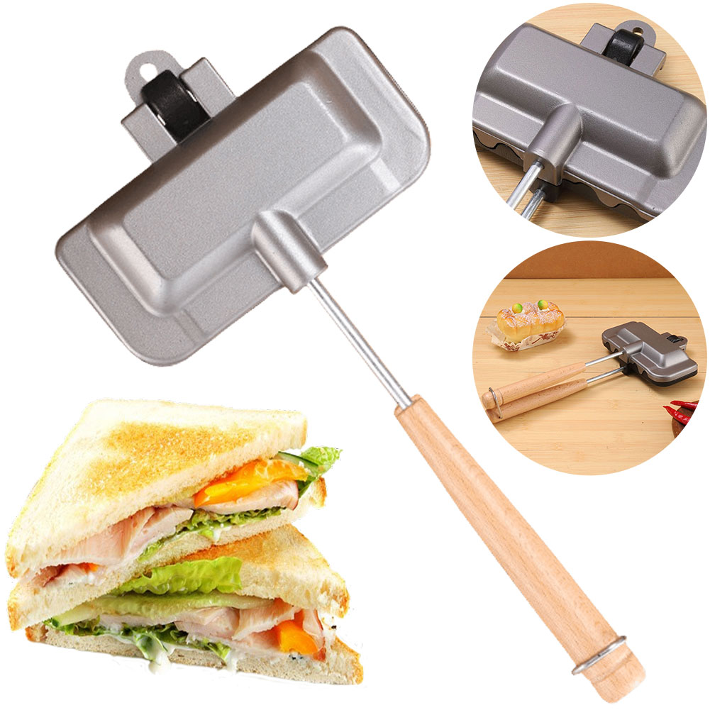 Double-Sided Sandwich Pan Non  - مراجعة Hot Dog Press وسعره