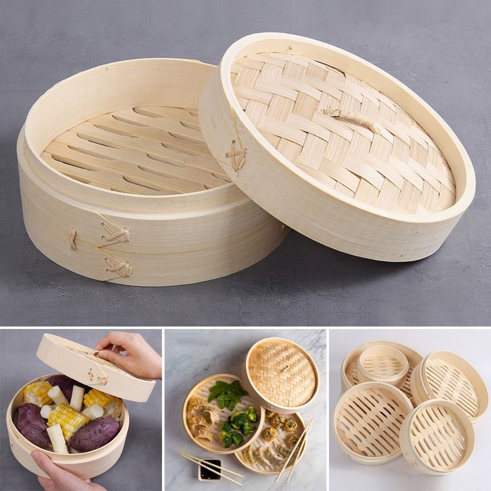 Chinese Steamer Bamboo Steamer - مراجعة Bao Steamer Bamboo وسعره