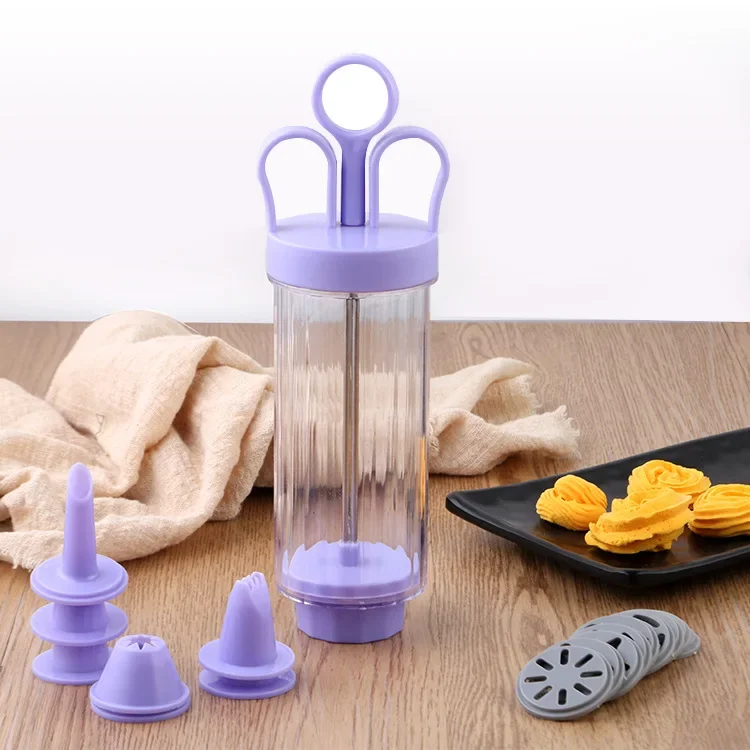 DIY Manual Cookie Press Maker  - مراجعة Churros Maker Gun وسعره
