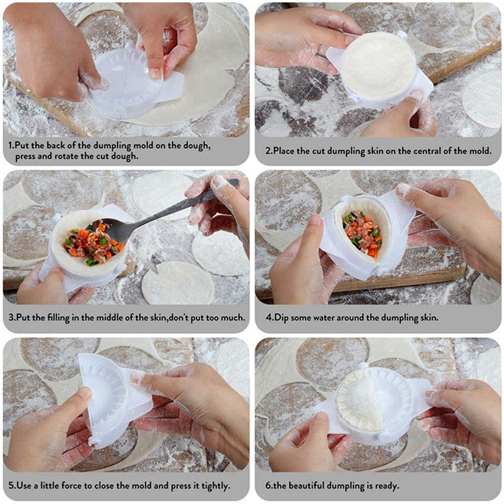 4 Size Dumpling Mold DIY Press - مراجعة Dumpling Press Set وسعره