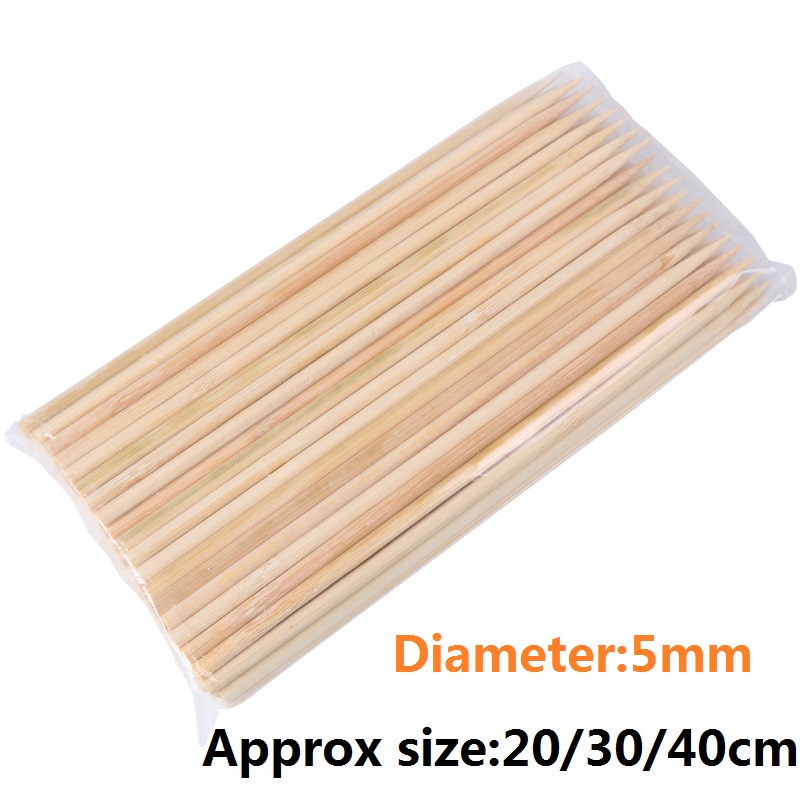 20/30/40cm x 5mm Bamboo Wooden - مراجعة Corn Dog Stick وسعره