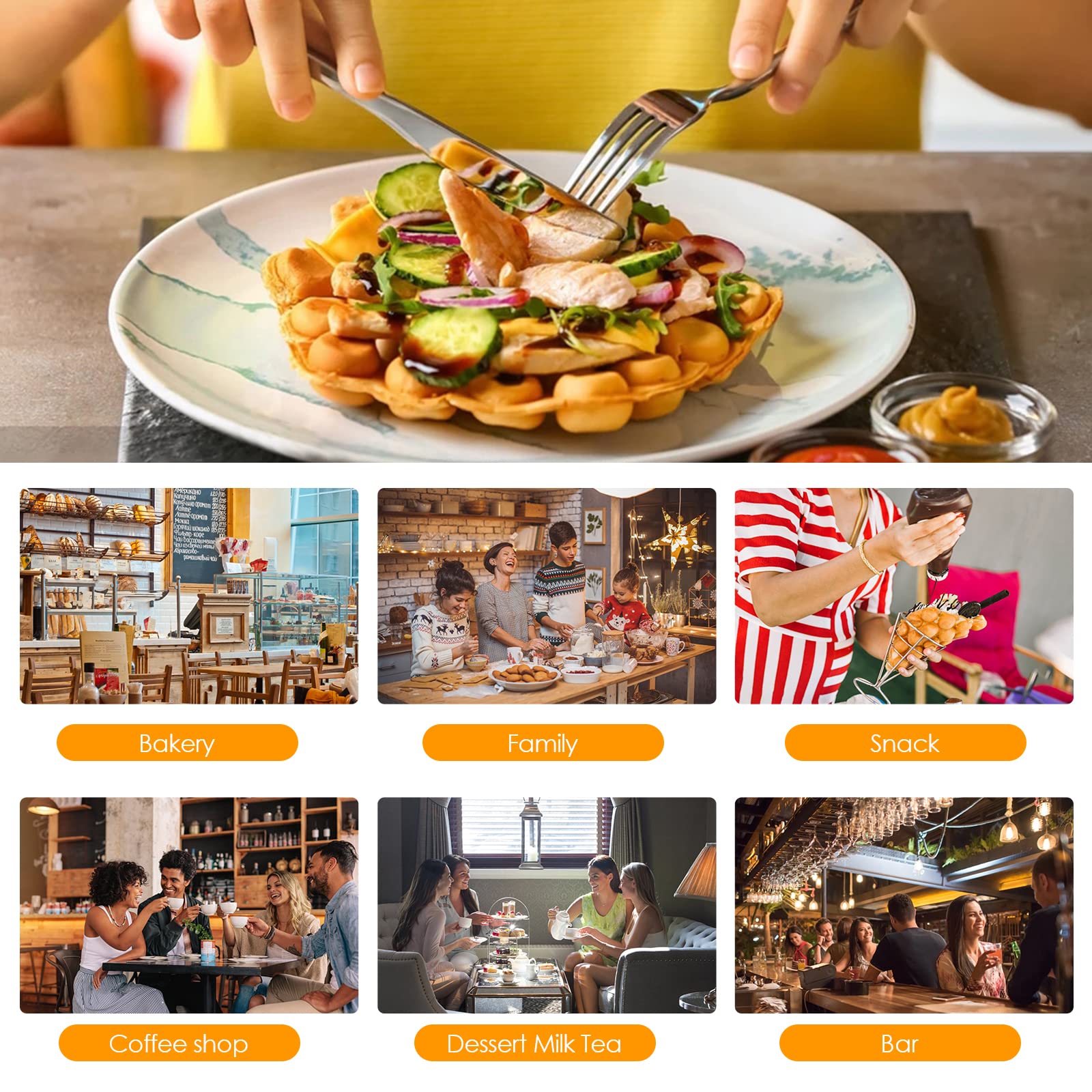 New Household Electric Non-Sti - مراجعة Waffle Cone Maker وسعره