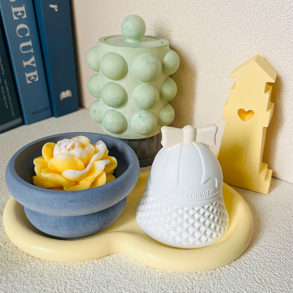 Bubble Jar Candle Vessel Concr - مراجعة Donut Mold Silicone وسعره