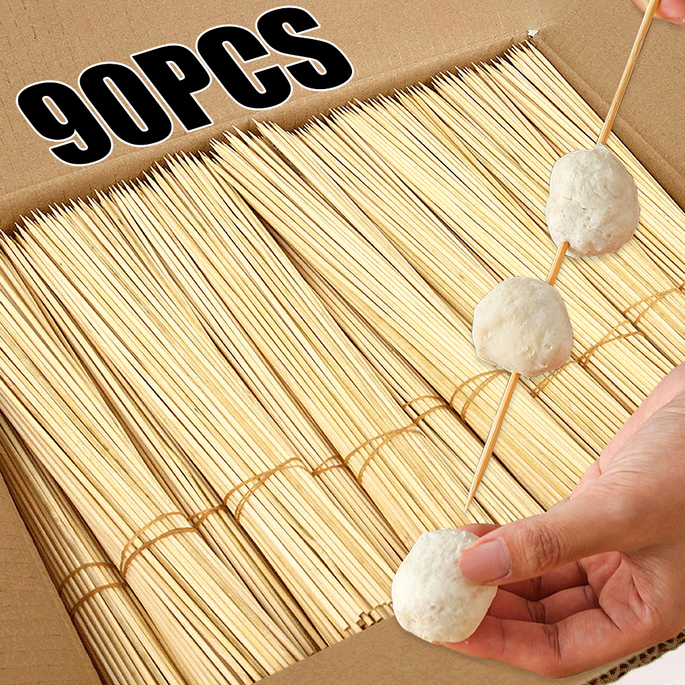 90pcs Bamboo Stick Food Grade  - مراجعة Corn Dog Stick وسعره