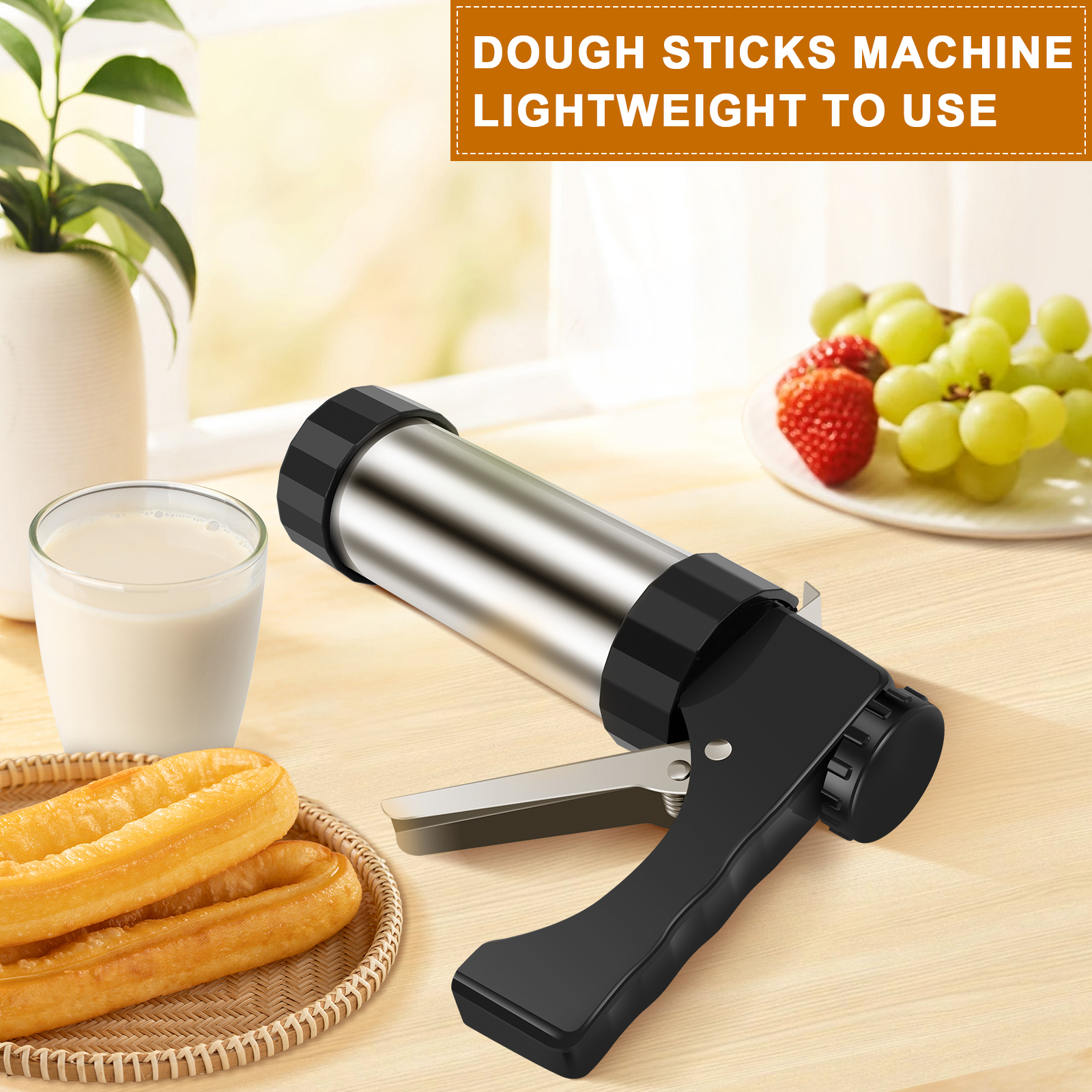 Cookie Press Gun Kit Stainless - مراجعة Churros Maker Gun وسعره