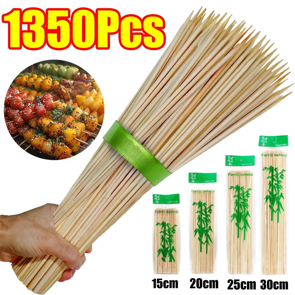 90-1350Pcs BBQ Bamboo Sticks D - مراجعة Corn Dog Stick وسعره