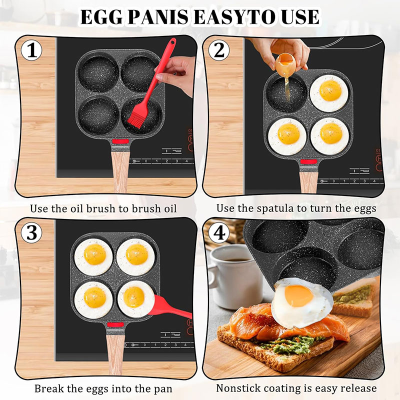 Deepened Egg Frying Pan with L - مراجعة Mini Pancake Griddle وسعره