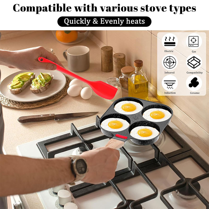 Deepened Egg Frying Pan with L - مراجعة Mini Pancake Griddle وسعره