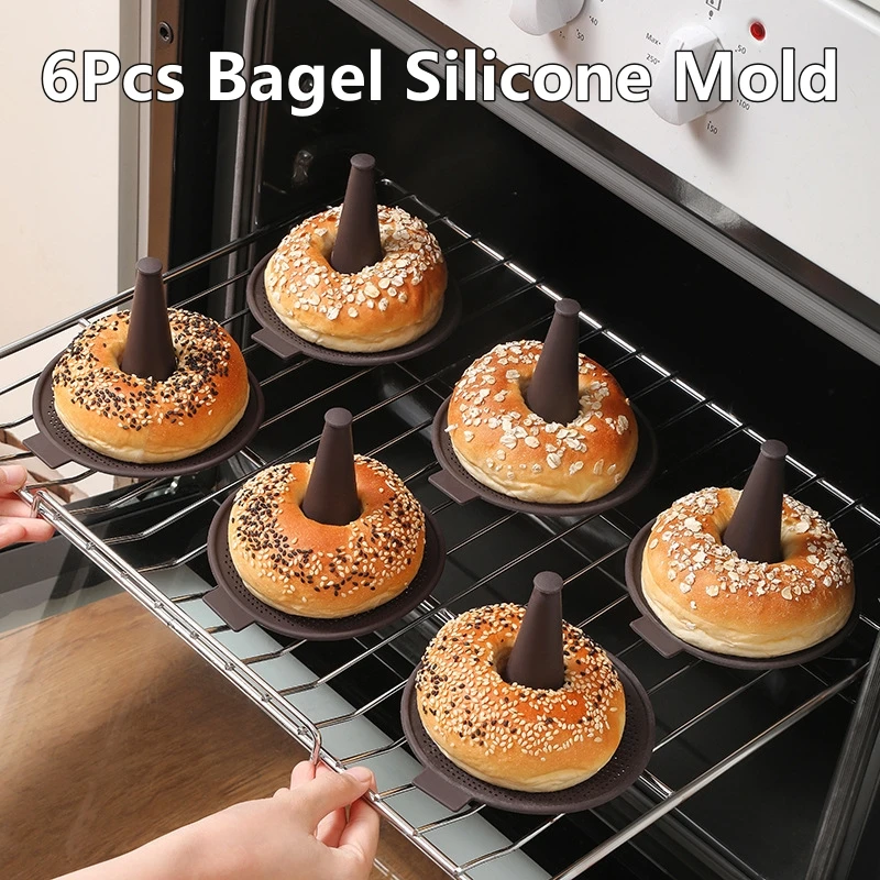 6Pcs Bagel Tools Silicone Mold - مراجعة Donut Mold Silicone وسعره