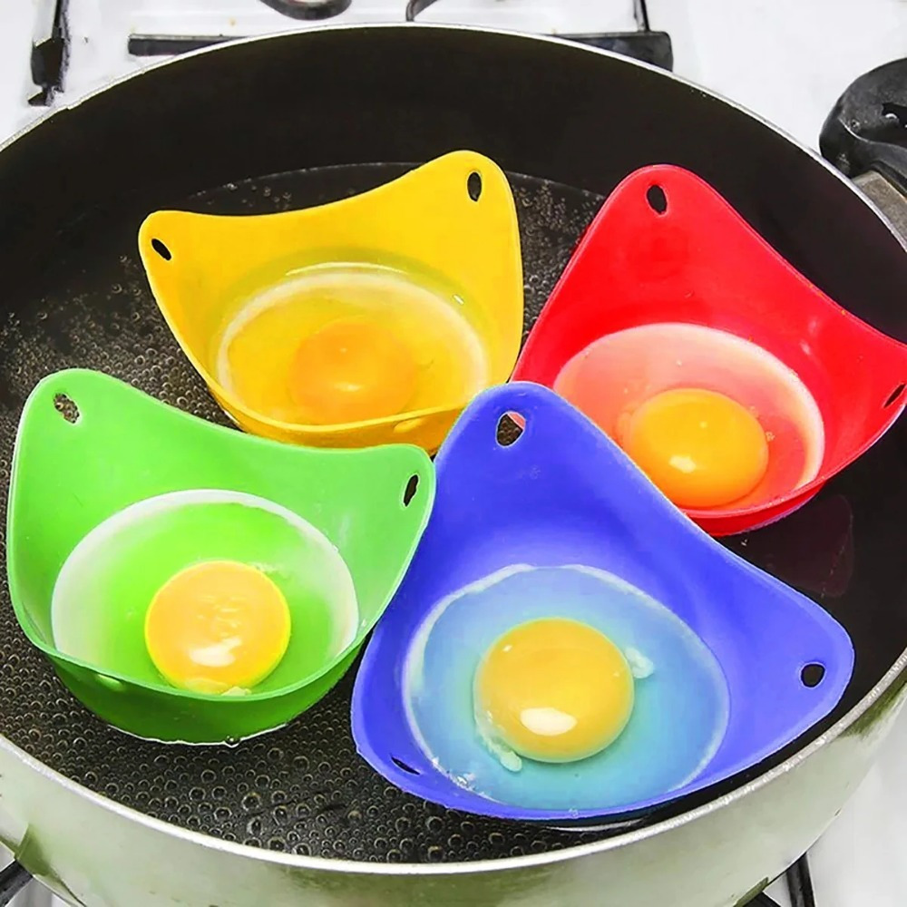 4Pcs Random Colors Egg Poacher - مراجعة Egg Waffle Pan وسعره
