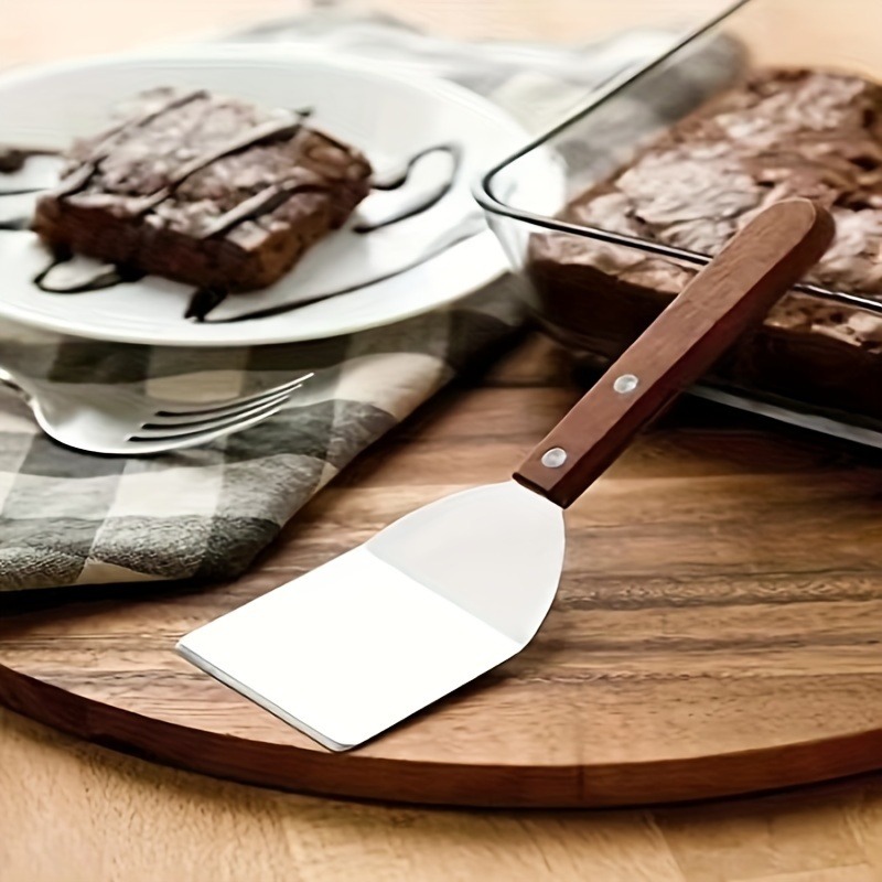 1pc, Brownie Spatula, Metal Br - مراجعة Okonomiyaki Spatula وسعره