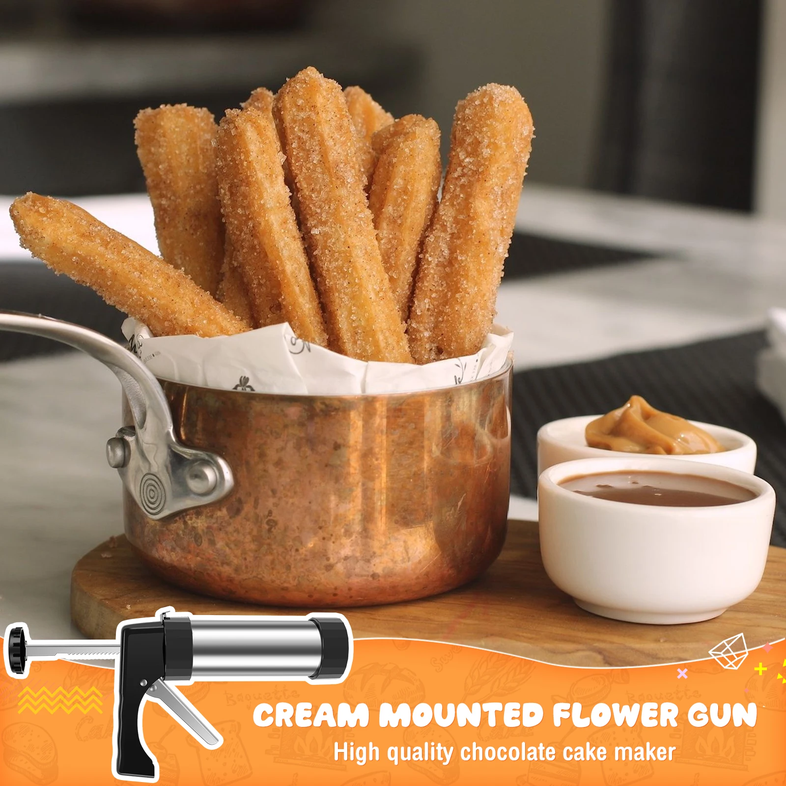 Churro Maker Machine Stainless - مراجعة Churros Maker Gun وسعره