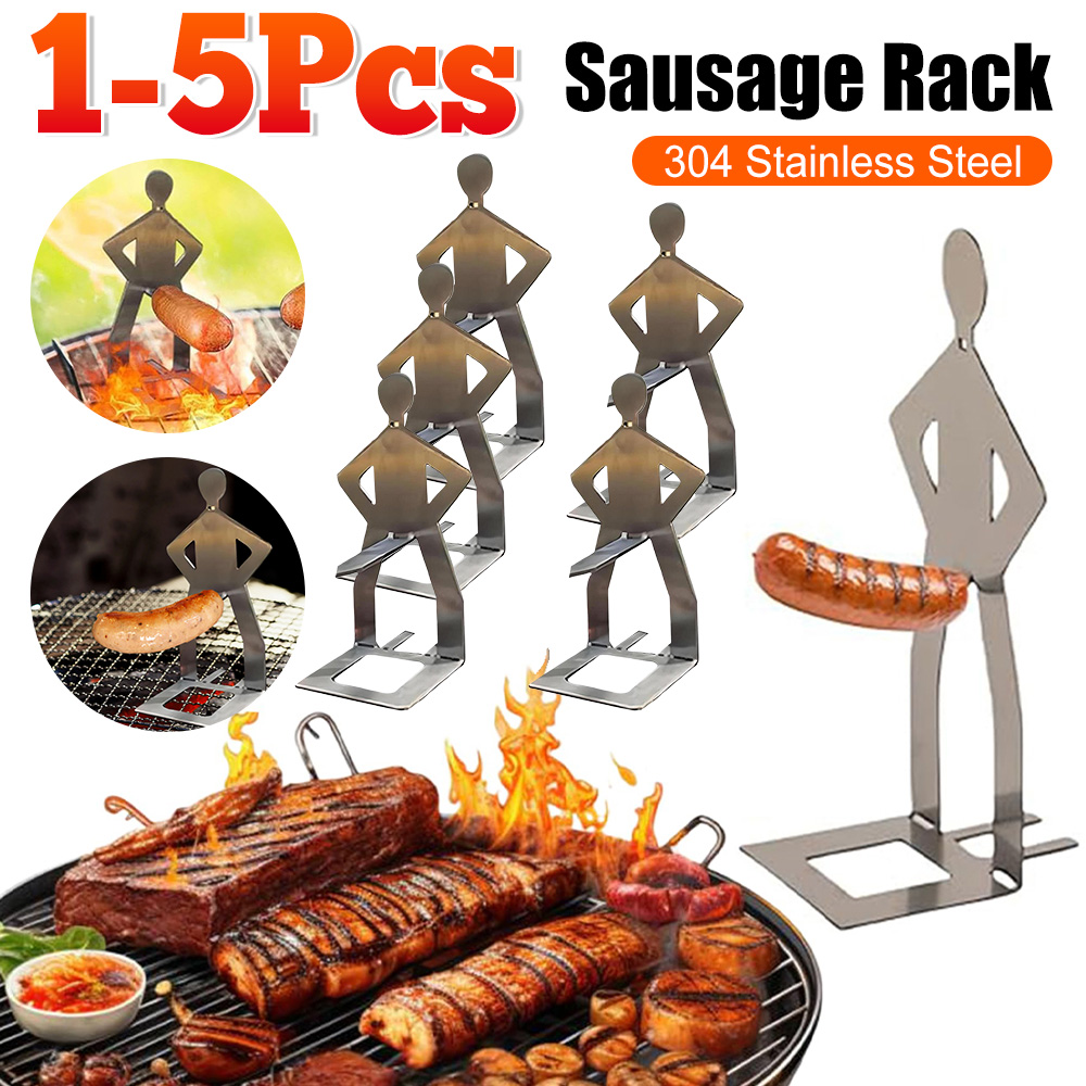 1-5PCS Stainless Steel BBQ Sau - مراجعة Hot Dog Press وسعره