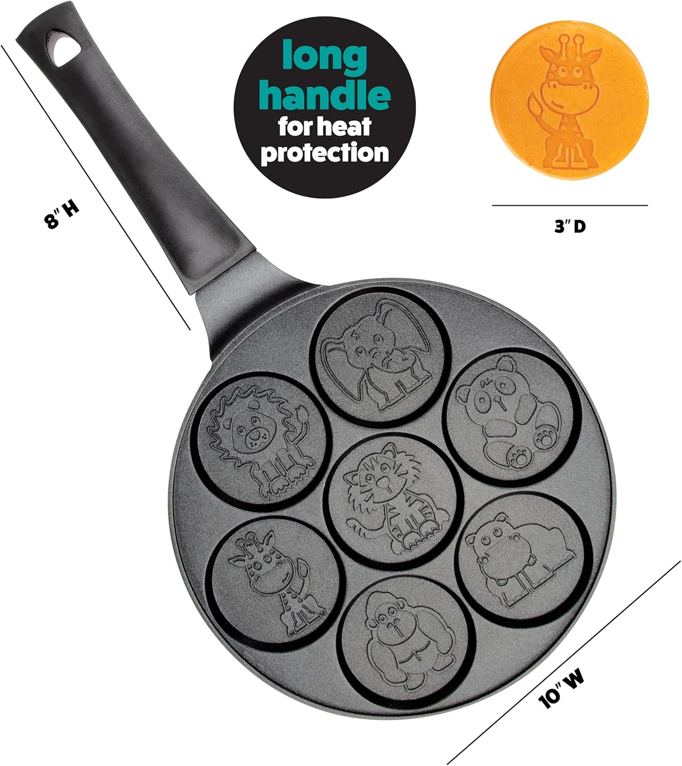 Animal Mini Pancake Pan - Make - مراجعة Mini Pancake Griddle وسعره