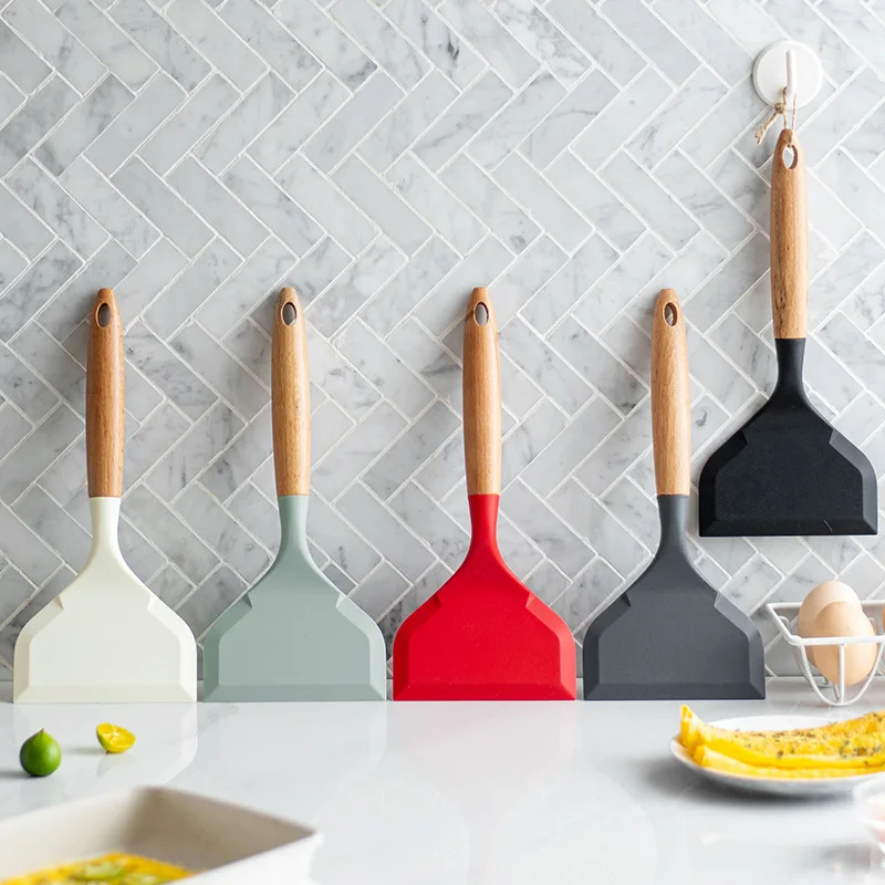 2Pcs Silicone Spatula Wide Mou - مراجعة Okonomiyaki Spatula وسعره