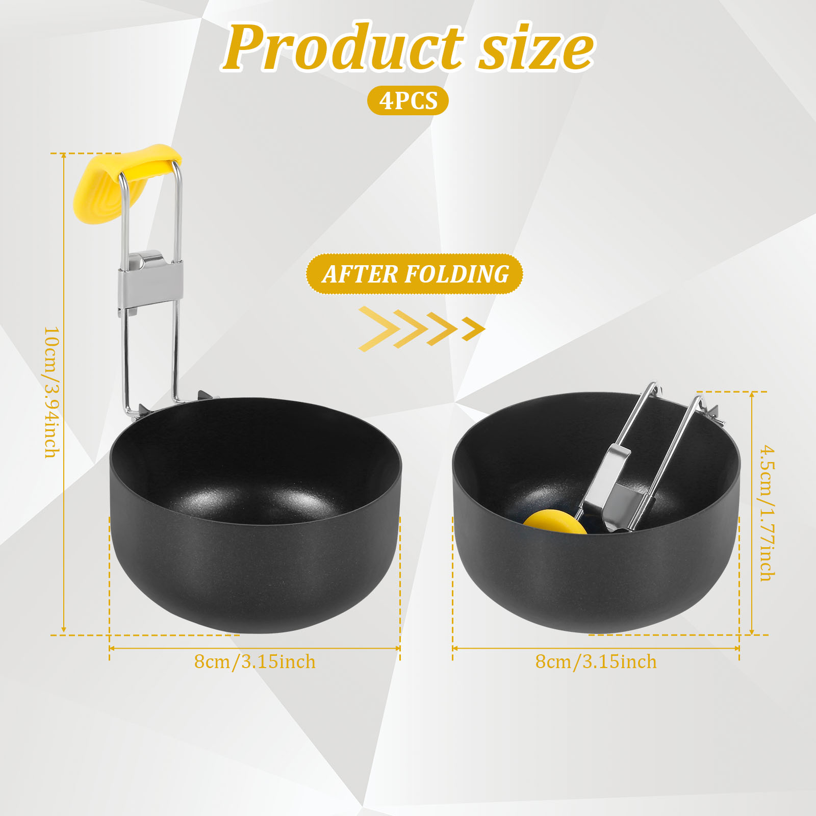 4 Pack Stainless Steel Egg Poa - مراجعة Mini Pancake Griddle وسعره